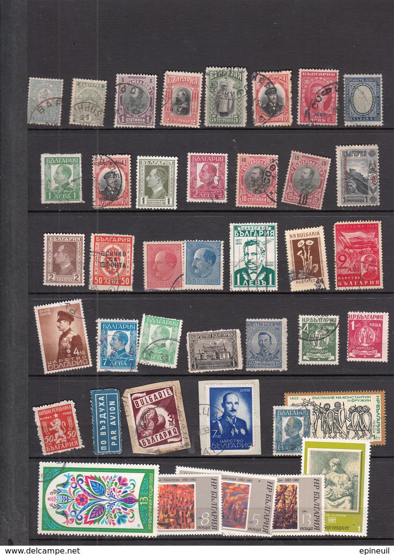 BULGARIE ° LOT DE 40 TIMBRES OBLITERES - Collections, Lots & Series