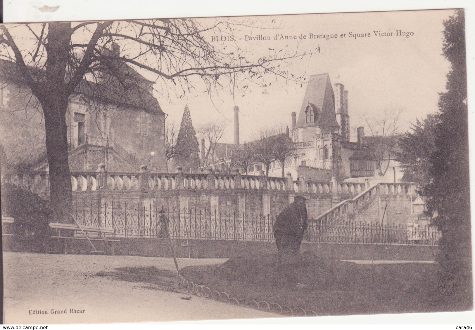 CPA - BLOIS - Pavillon D'anne De Bretagne Et Square Victor Hugo - Blois