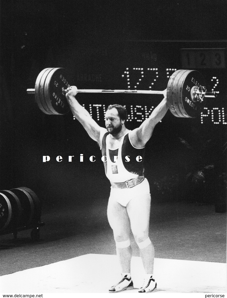 Haltérophilie Championnats Du Monde Lille 1981    Rutkowski  Pologne  (photo) - Haltérophilie