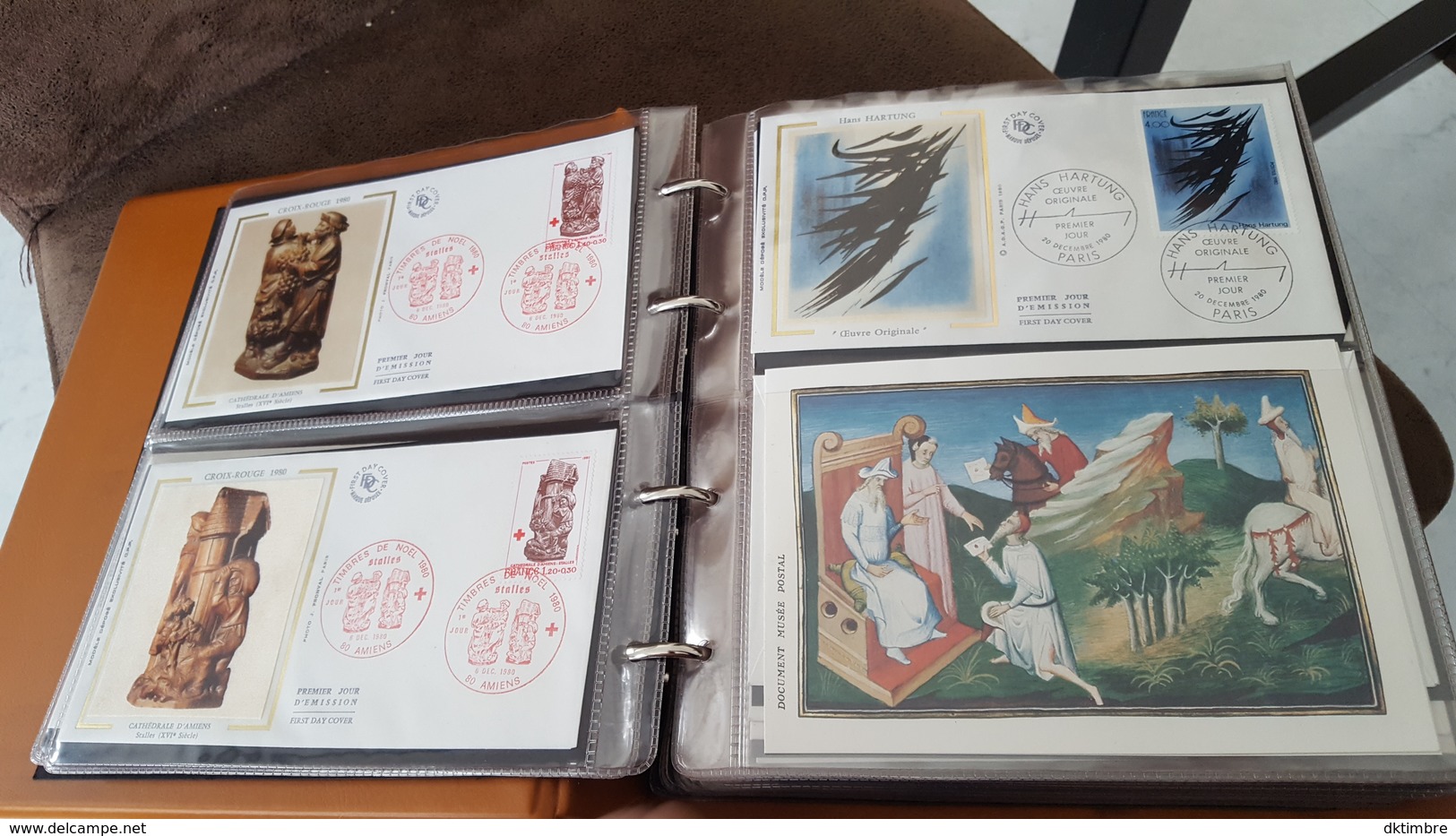 LOT 398308 ALBUM TIMBRE FRANCE PREMIER JOUR   PORT A 6 EUROS - Collections (with Albums)