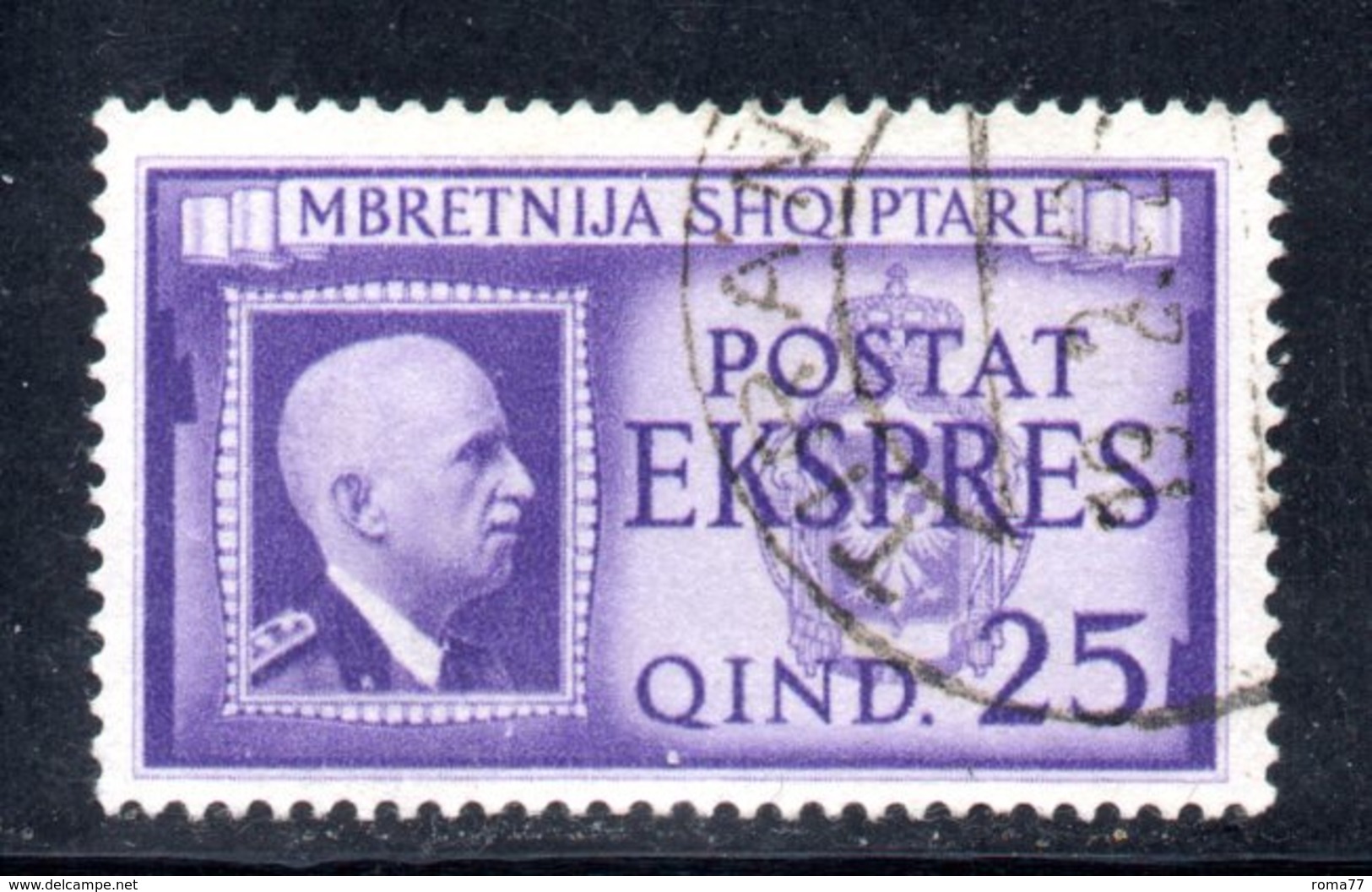 127 - 490 - ALBANIA 1940 , Espresso Sassone N. 1  Usato - Albanie