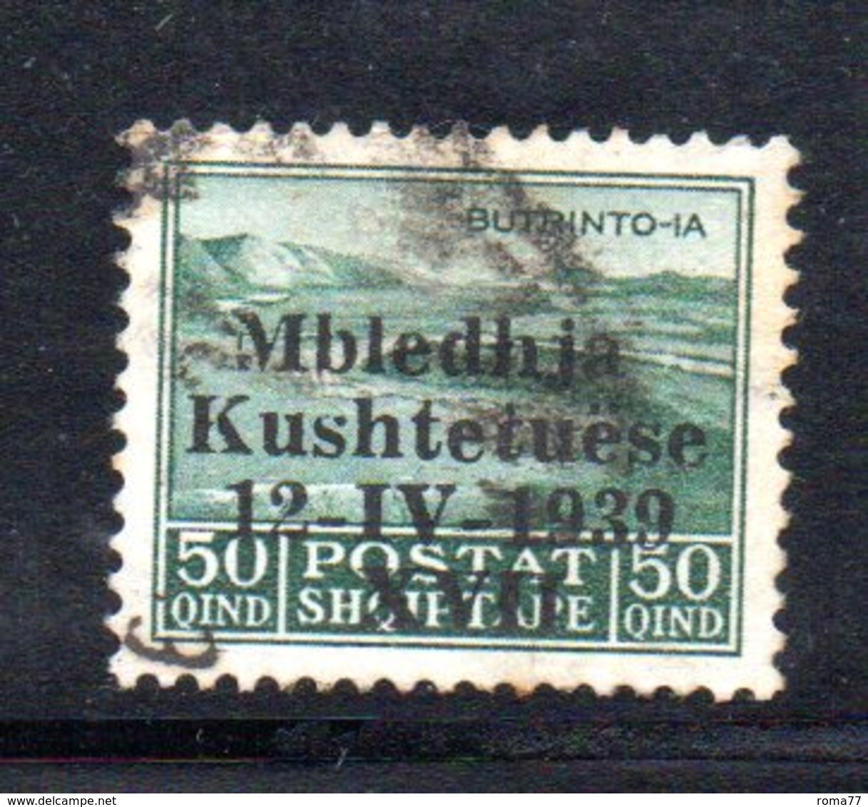 142 - 490 - ALBANIA 1939 ,  Sassone N. 7  Usato - Albania