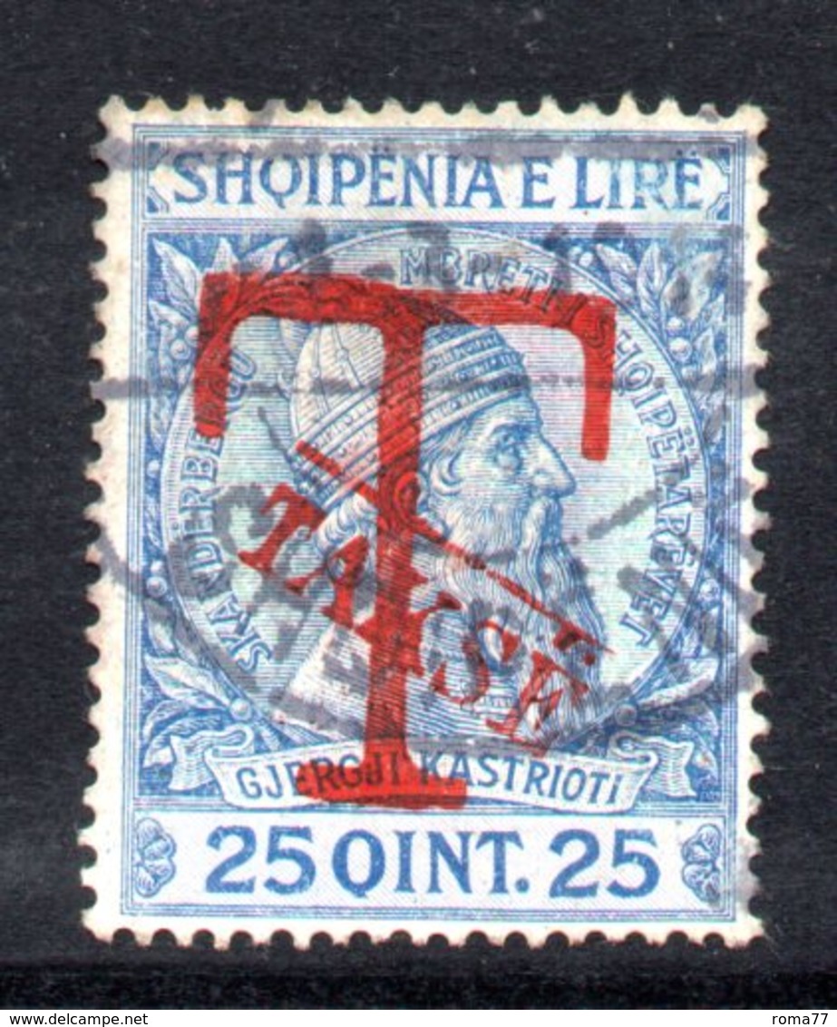 156 - 490 - ALBANIA 1914 , Segnatasse  Yvert N. 4  Usato - Albania