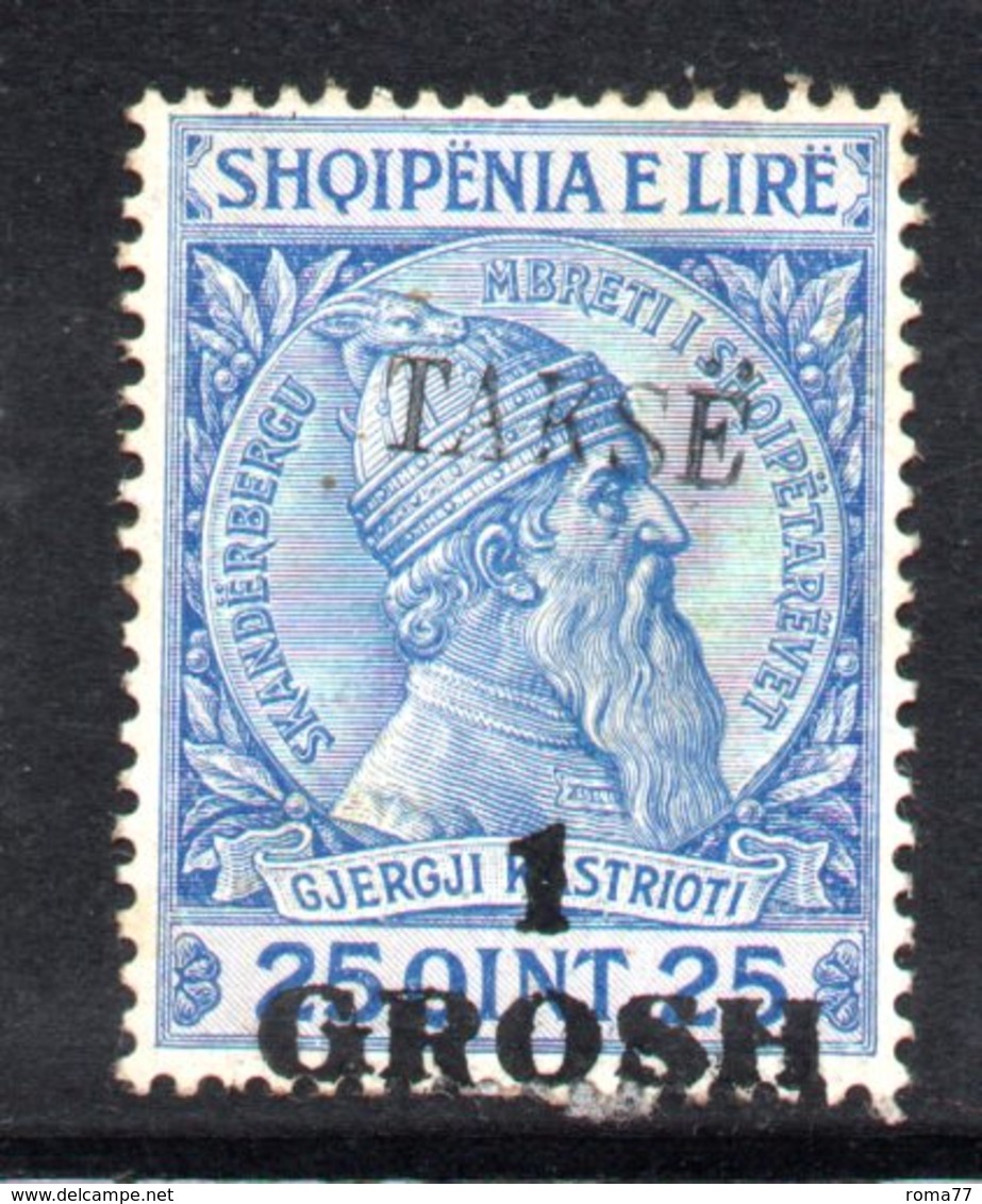 160 - 490 - ALBANIA 1914 , Segnatasse  Yvert N. 8  * Linguella Forte - Albania