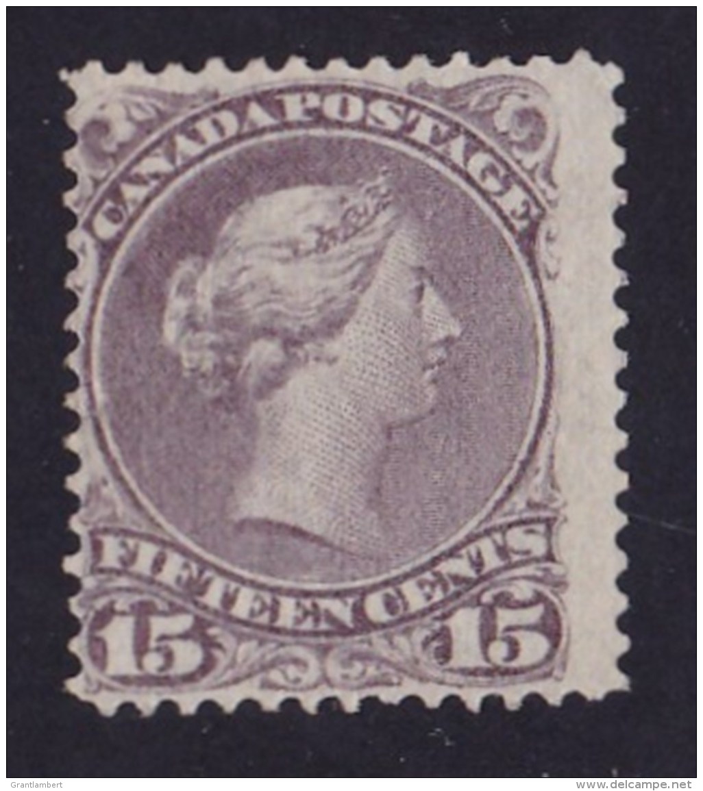 Canada 1868 Queen Victoria 15c Deep Reddish-purple Used  SG 61 - Tear - Used Stamps