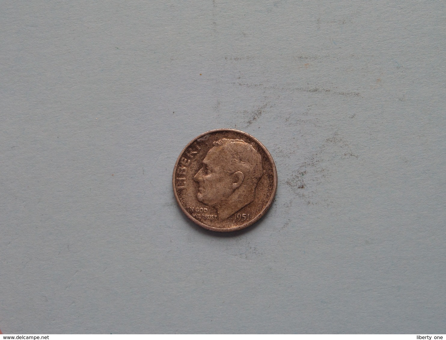 1951 S - ONE DIME / KM 195 ( Uncleaned Coin / For Grade, Please See Photo ) !! - 1946-...: Roosevelt