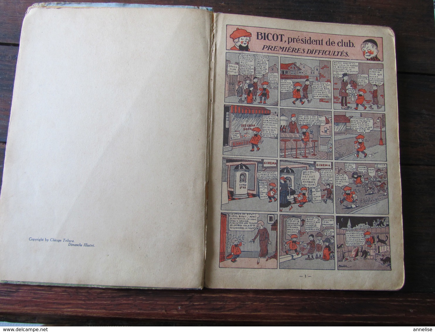 BD BICOT Président De Club 'Premières Aventures' 1927 - Autres & Non Classés