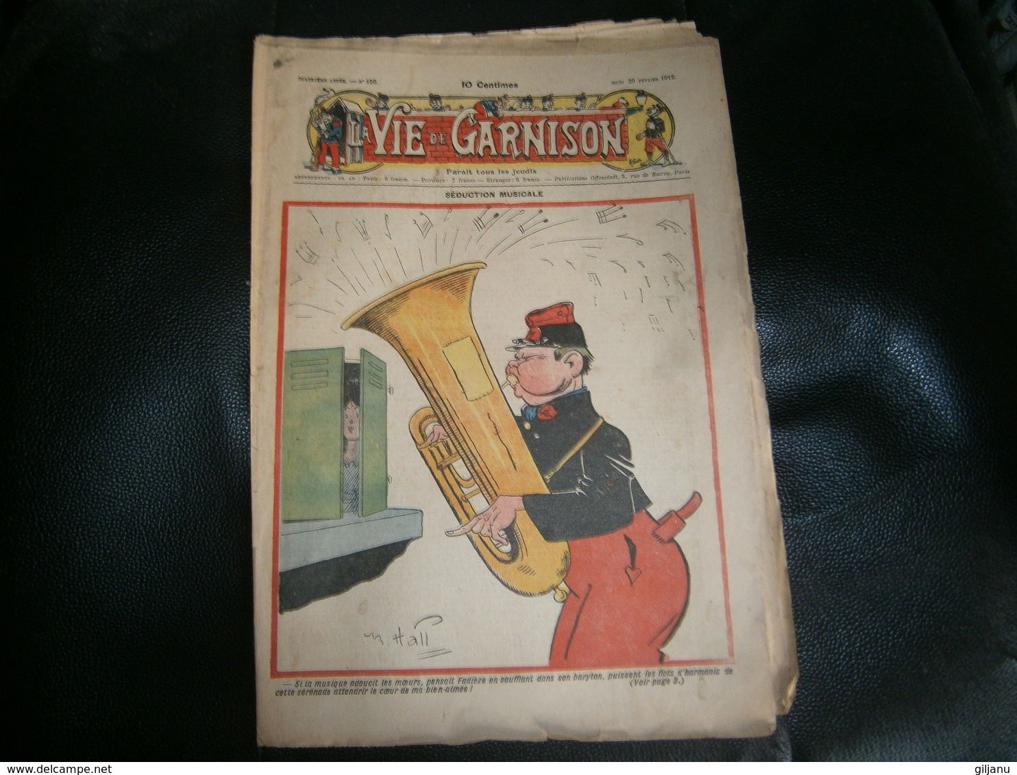 ANCIEN LA VIE DE GARNISON ANNEE 1912 N 150  SEDUCTION MUSICALE - Te Volgen
