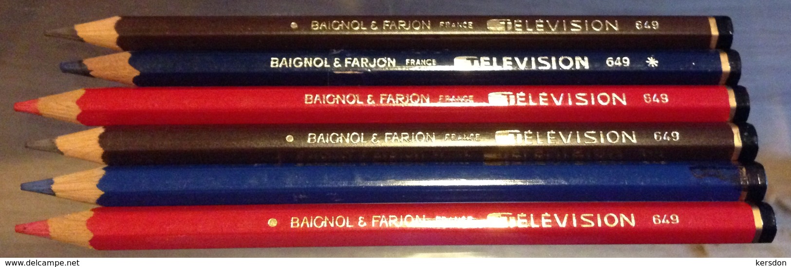 Boite Ancienne Baignol Et Farjon Avec 6 Crayons - Autres & Non Classés