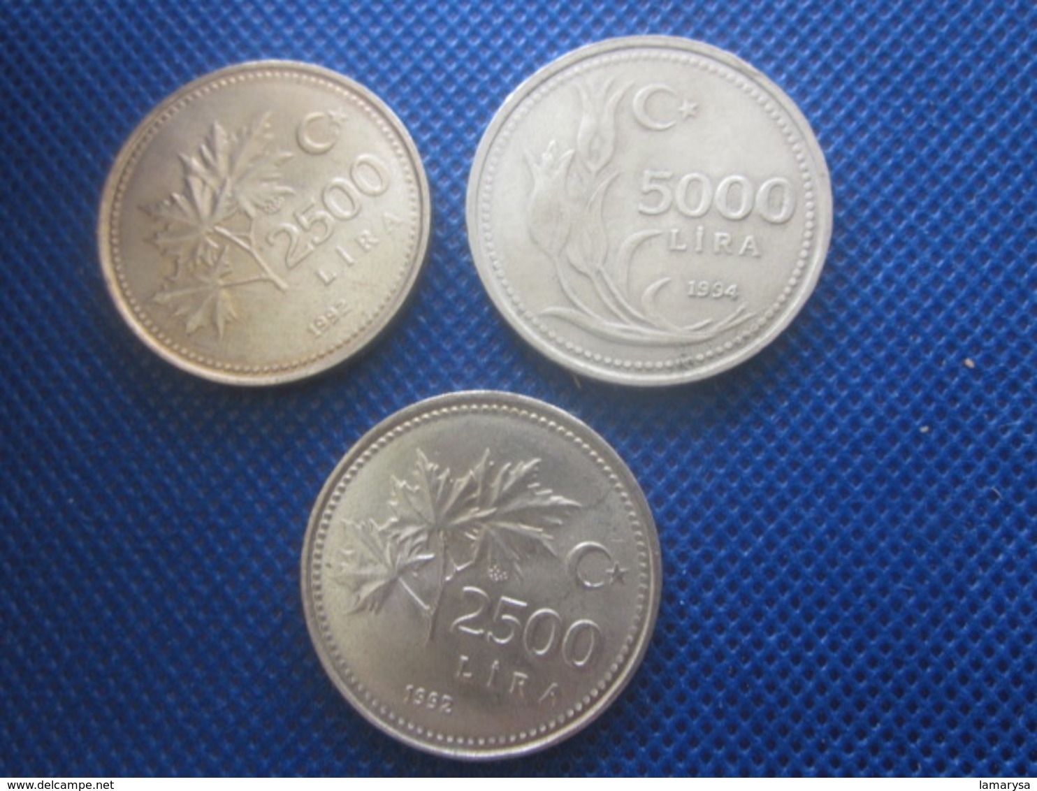 3 Pièces De Monnaie De Turquie 2500+2500 + 5000 Lira-- Lires - Turkije