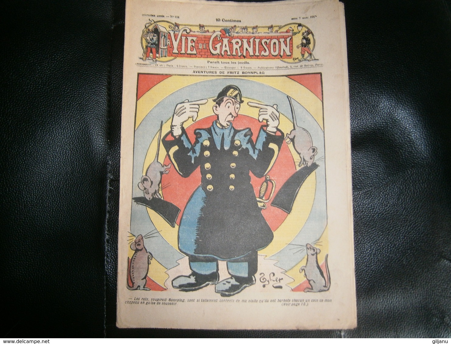 ANCIEN LA VIE DE GARNISON ANNEE 1912 N 151  AVENTURES DE FRITZ BONNPLAG - A Suivre