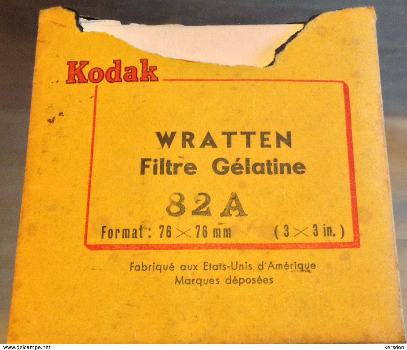 Filtre Gélatine Kodak 82A - Matériel & Accessoires