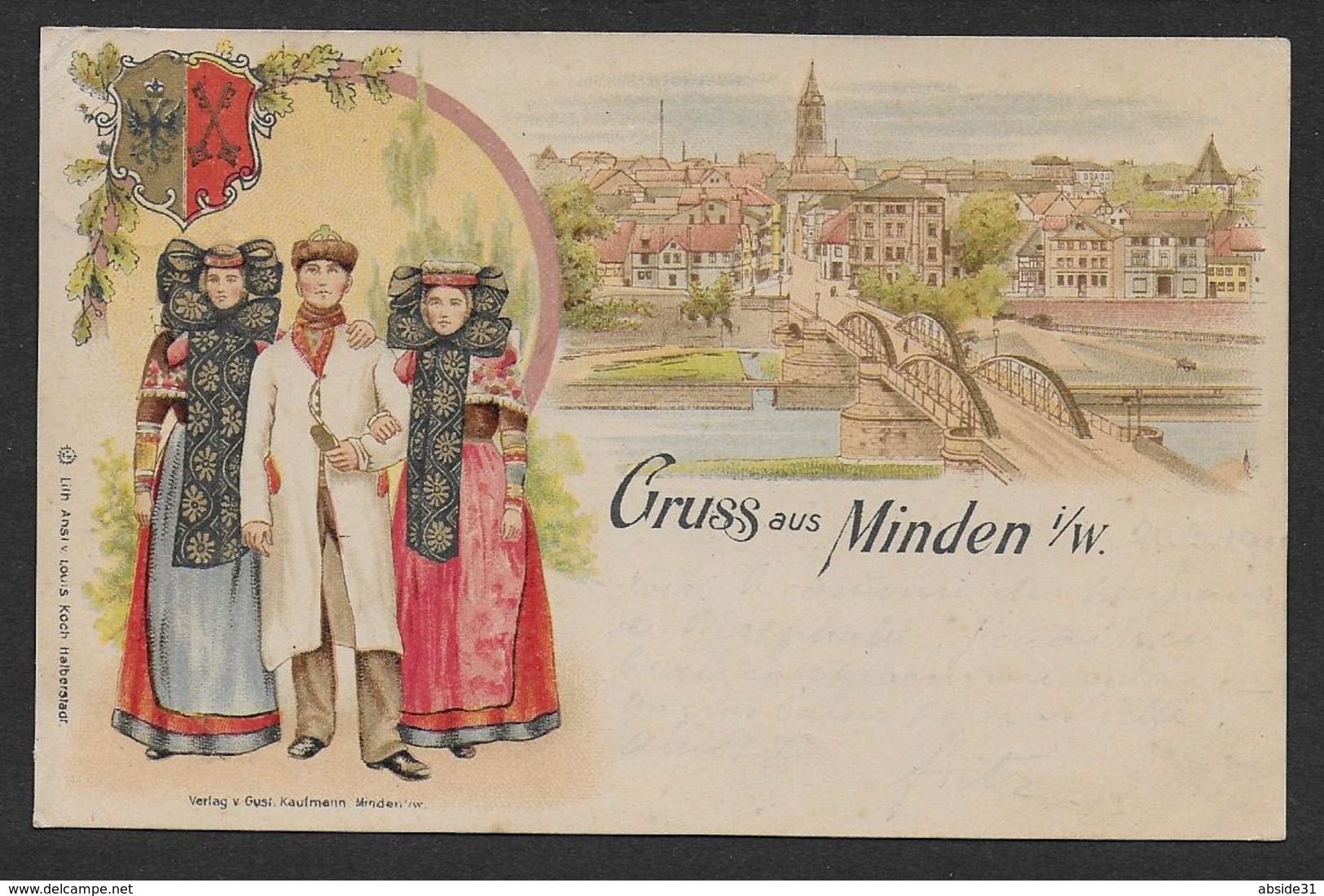 Gruss Aus MINDEN  ( 2 Scans ) - Minden