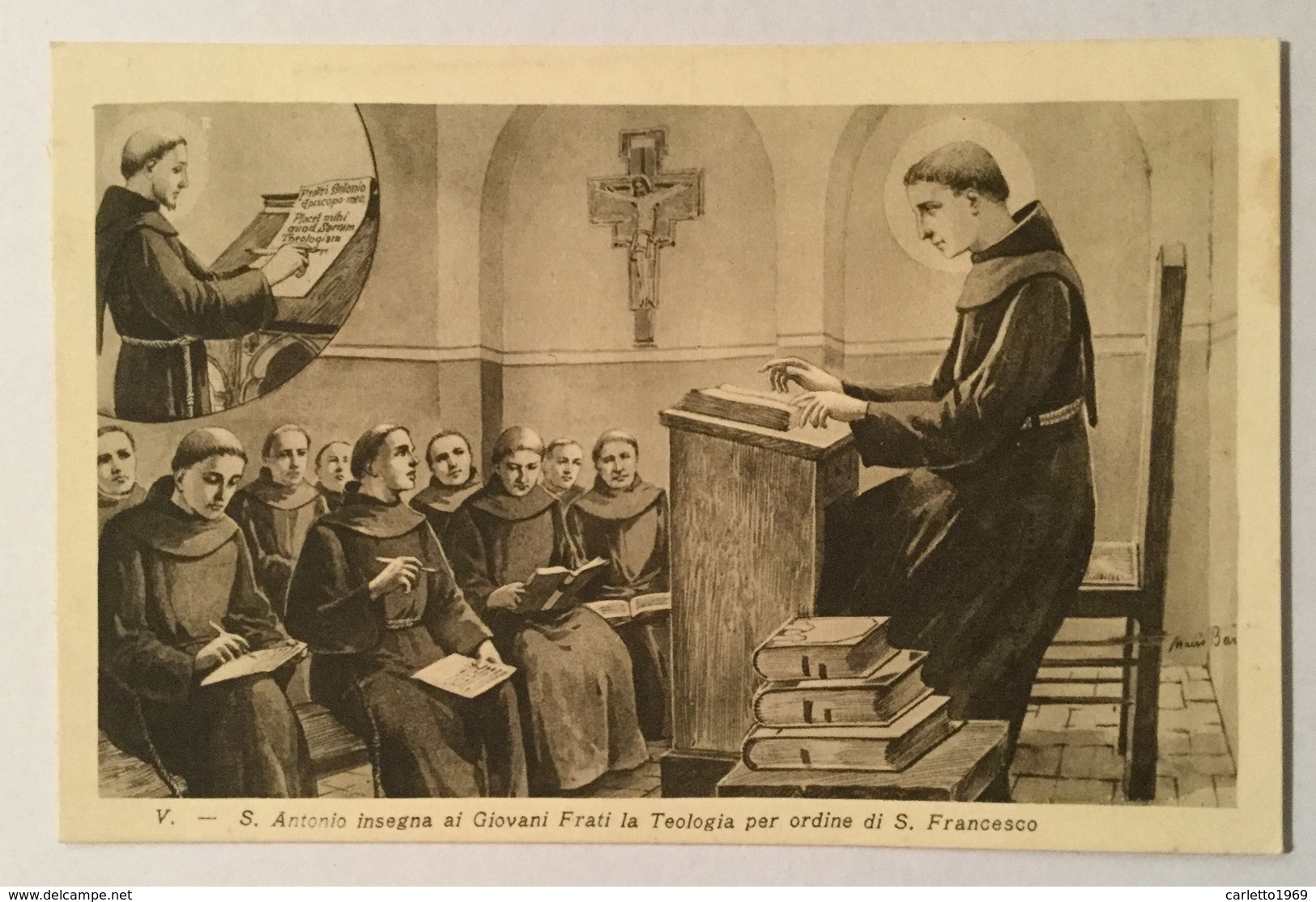 S. Antonio Insegna Ai Giovani Frati La Teologia Per Ordine Di S. Francesco - Nv Fp - Heiligen