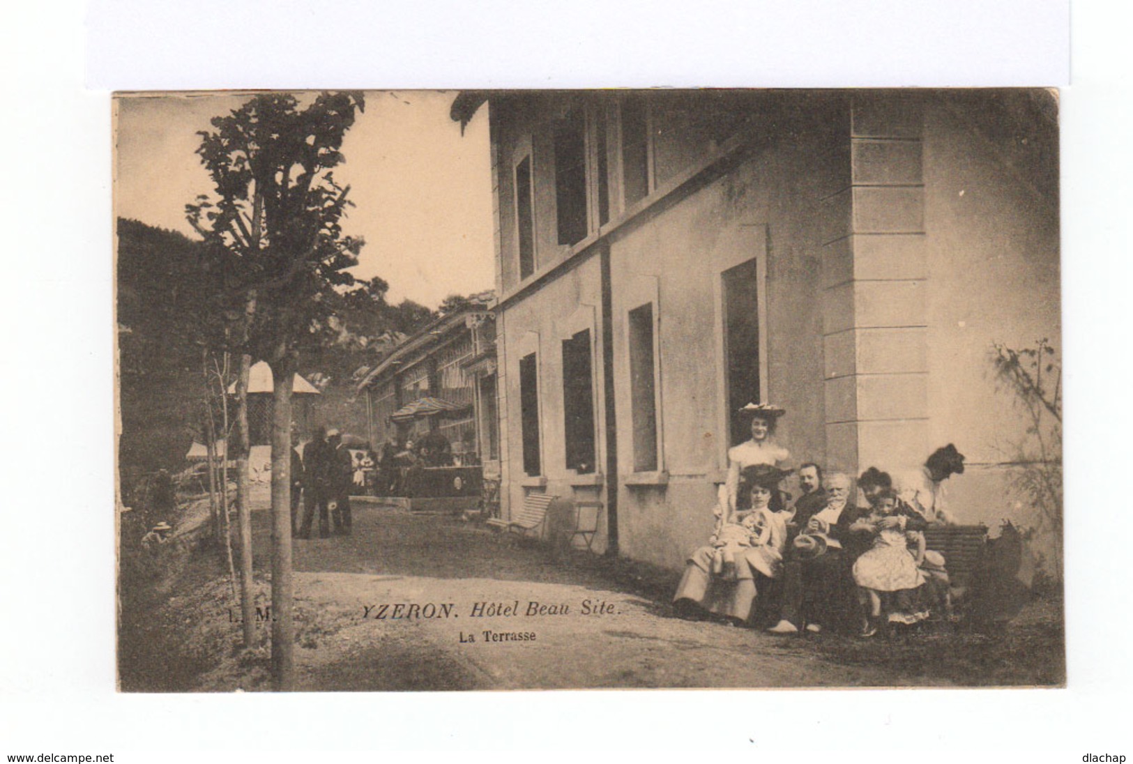 Sur CPA Yzeron Semeuse Lignée 10 C. Cachet Ambulant Roanne à Lyon 1906. (2843) - Poste Ferroviaire