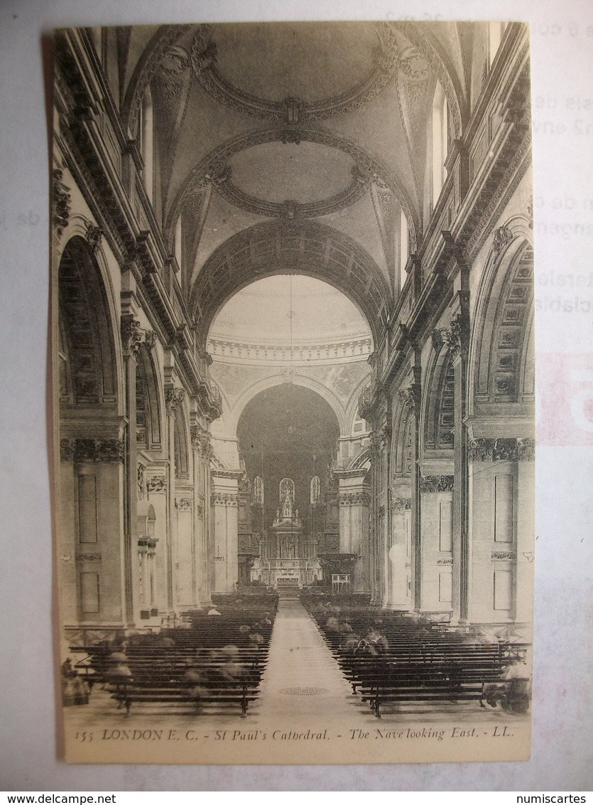 Carte Postale Angleterre - Saint Paul's Cathedral - The Nave Loking East (Petit Format Non Circulée) - St. Paul's Cathedral