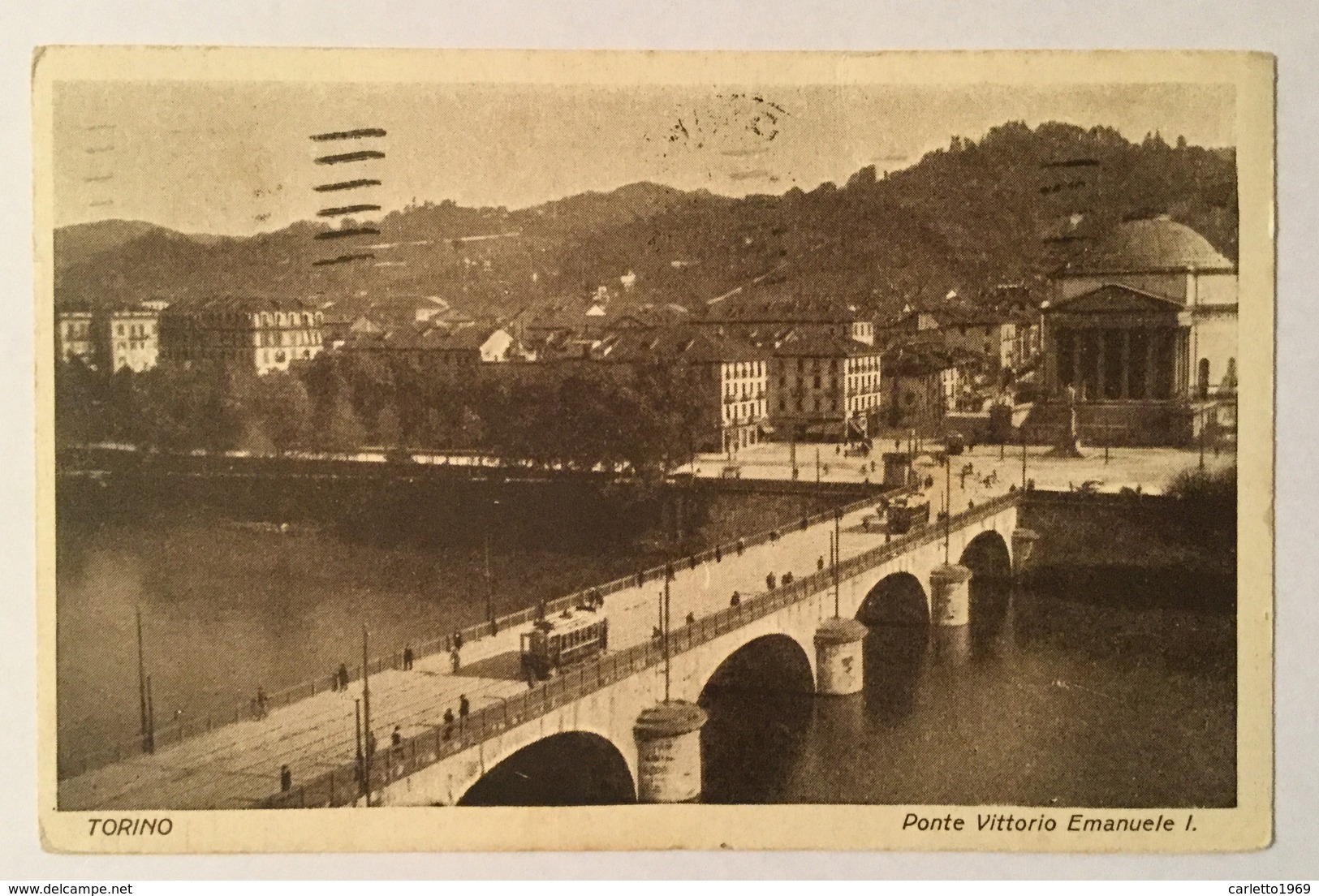 TORINO - PONTE VITTORIO EMANUELE I   VIAGGIATA FP - Ponti