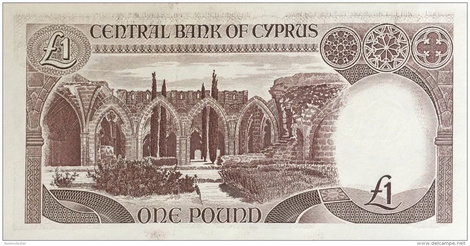 Cyprus 1 Pound, P-53a 1987 - Zypern