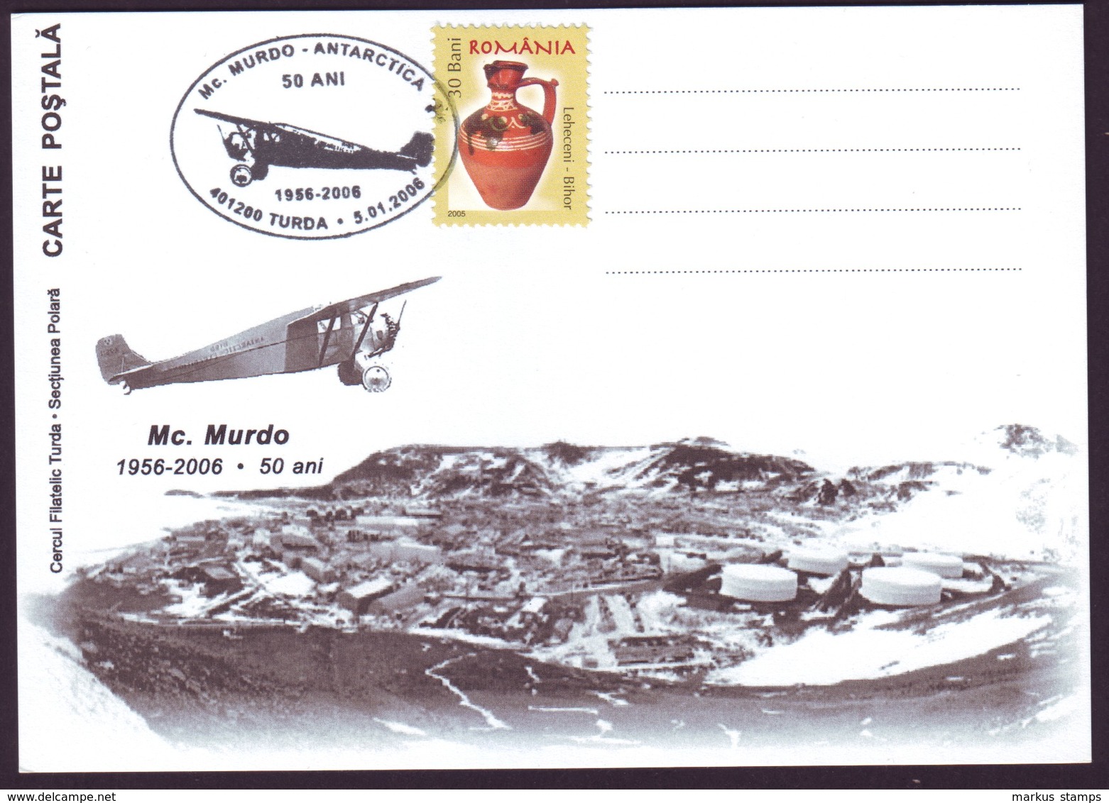 2006 Mc Murdo Station, Antarctic Research Center Philatelic Cover & Postcard - Research Programs