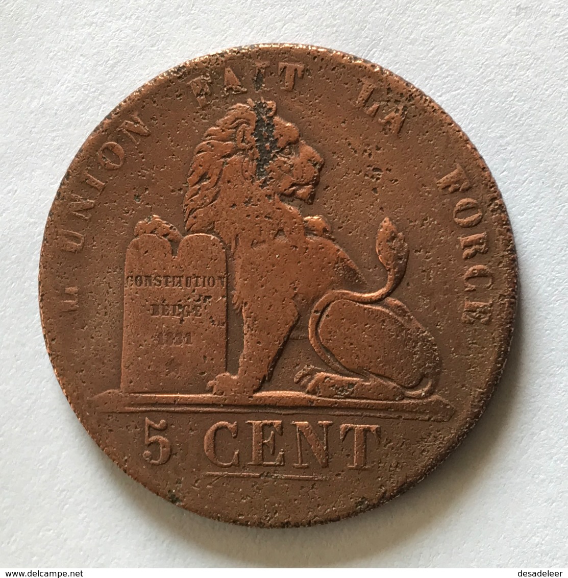 België 5 Centimes 1837 - 5 Centimes