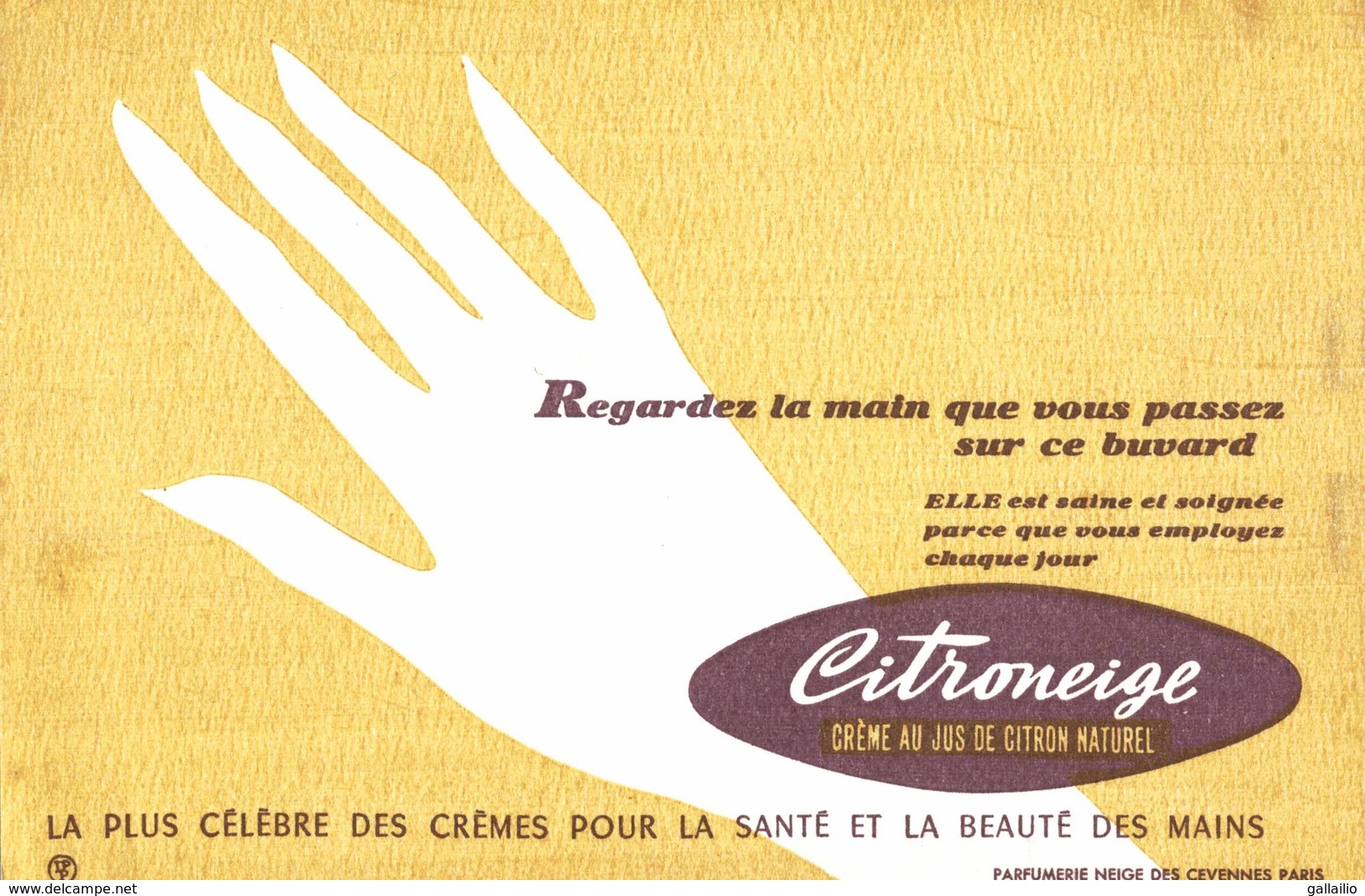 BUVARD CREME CITRONEIGE - Parfums & Beauté