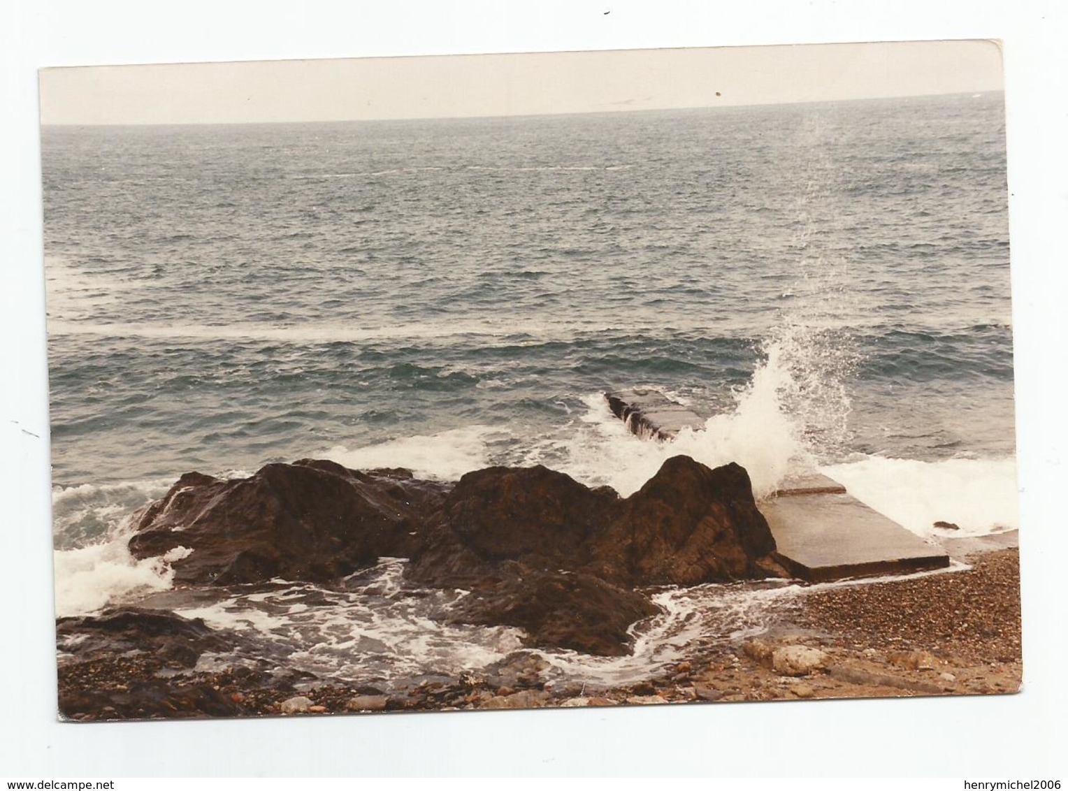 66 - Vague Et Mer Photo De Christol De Perpignan Le Vernet  Mise En Carte Postale Et Envoyée Pour 34 Montpellier - Perpignan