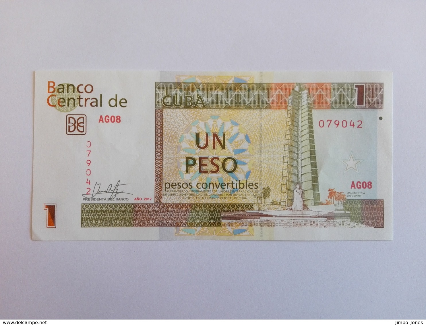1 Peso Convertible (CUC) Banknote Aus Kuba Von 2017 (fast Kassenfrisch) - Kuba