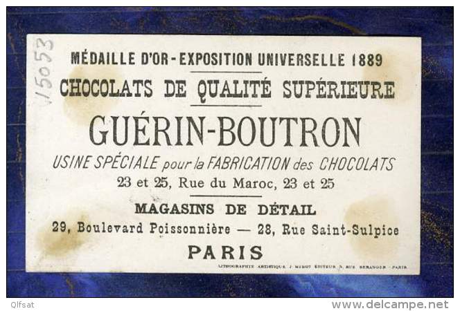 CHROMO GUERIN-BOUTRON Minot Blague Araignée Cabanne Marchande Journaux Spider - Guerin Boutron