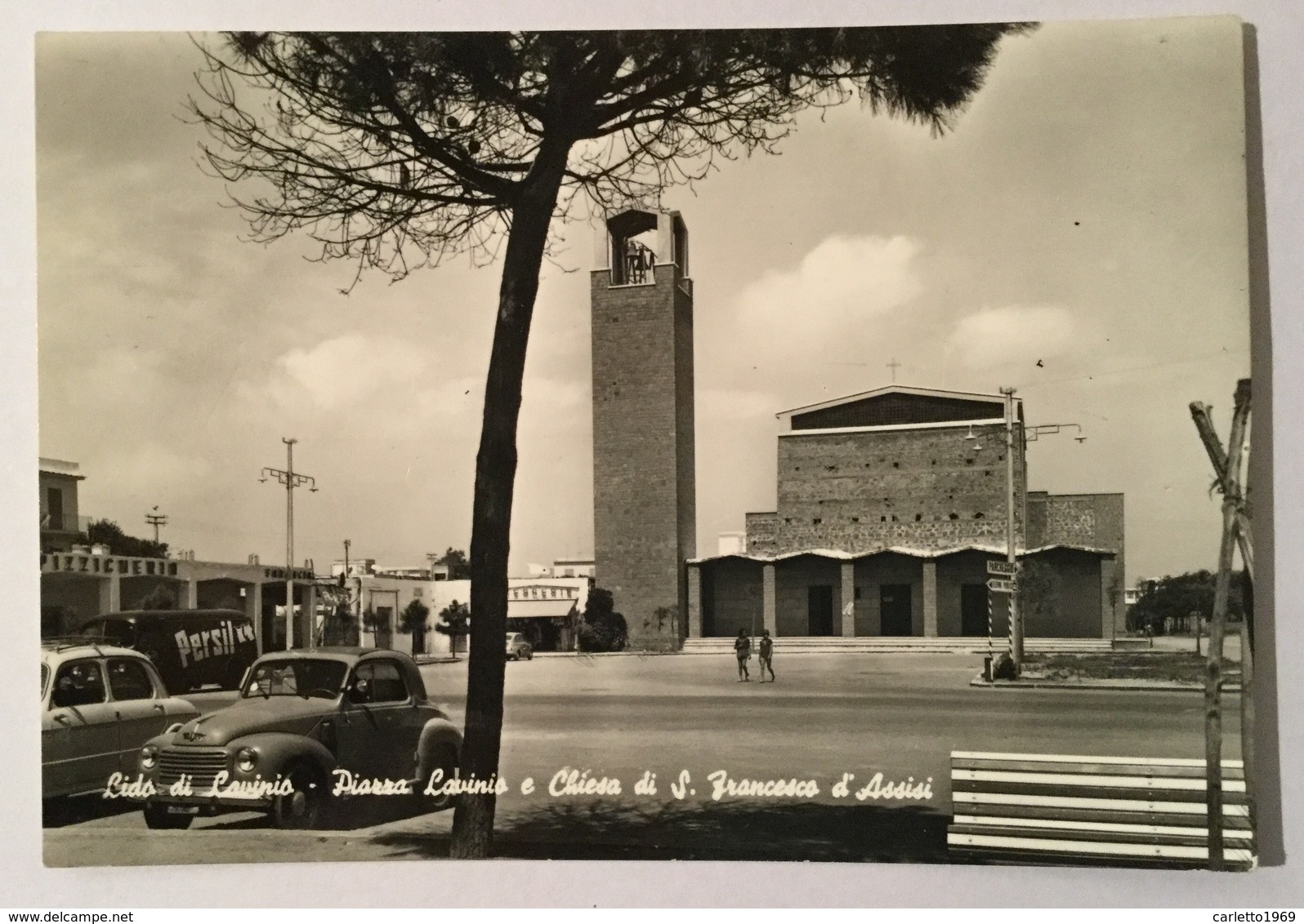 LIDO DI LAVINIO - PIAZZA LAVINIO E CHIESA S.FRANCESCO D’ASSISI VIAGGIATA FG - Autres & Non Classés