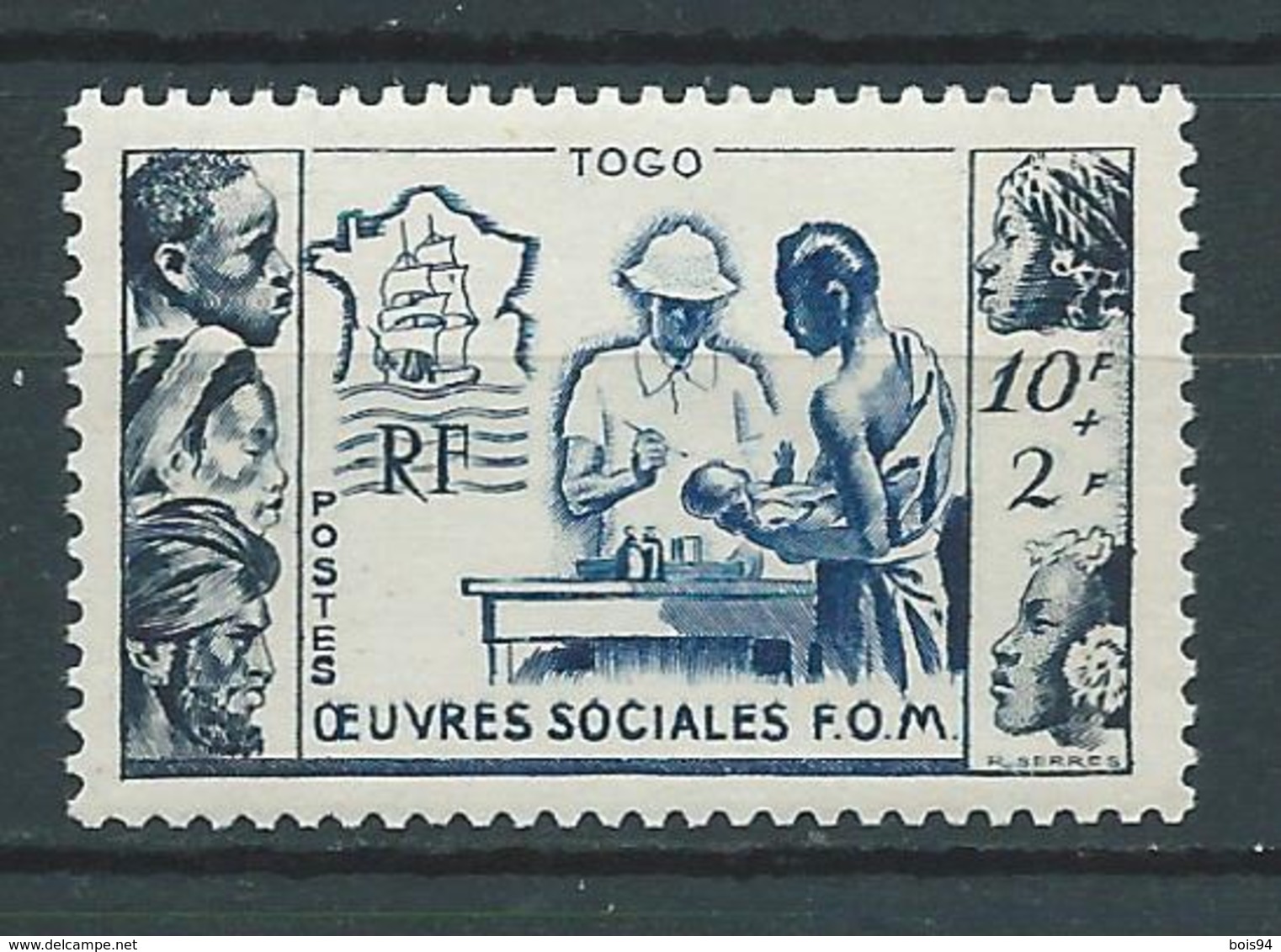 TOGO 1950 . N° 254 . Neuf ** (MNH) - Unused Stamps