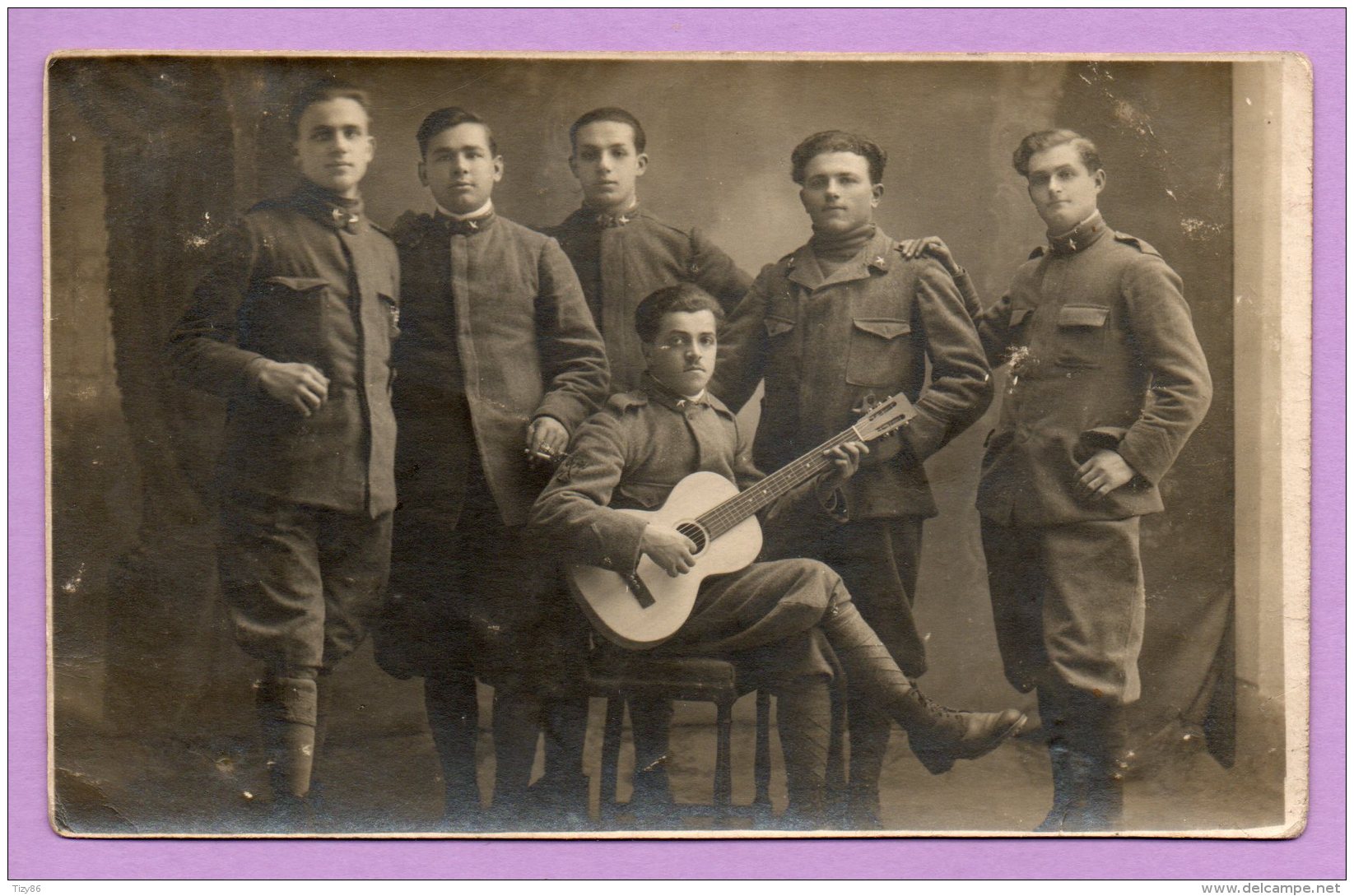 Foto Cartolina Militare Di Gruppo - MIL175 - Guerra, Militari