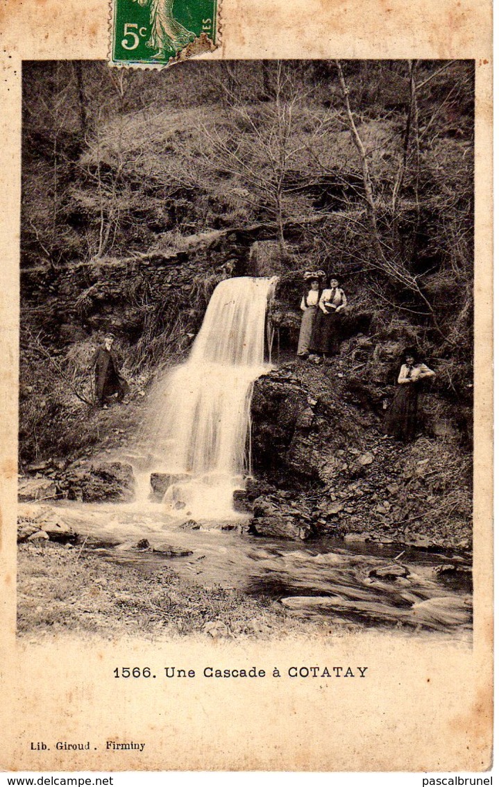 LE CHAMBON FEUGEROLLES - UNE CASCADE A COTATAY - Le Chambon Feugerolles