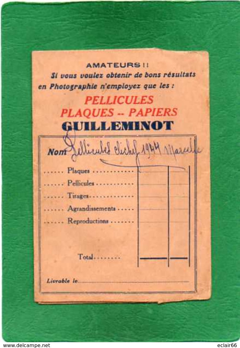 Pochette -photos -guilleminot-plaques Et Papiers - Supplies And Equipment