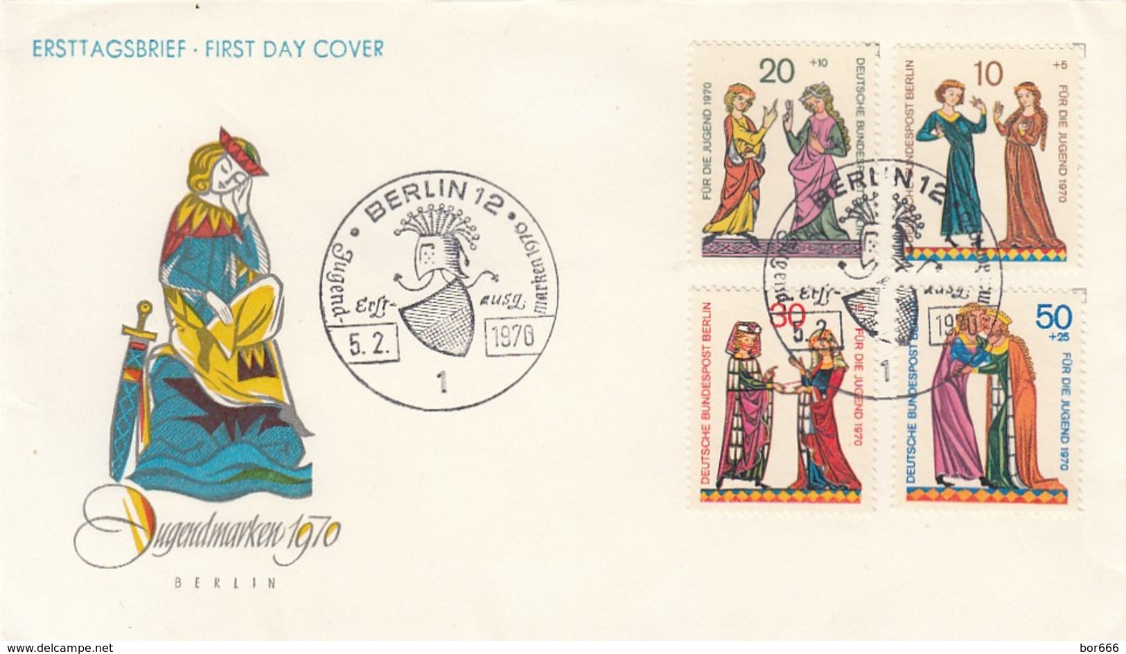 GOOD BERLIN FDC 1970 - JUGENDMARKEN - Otros & Sin Clasificación