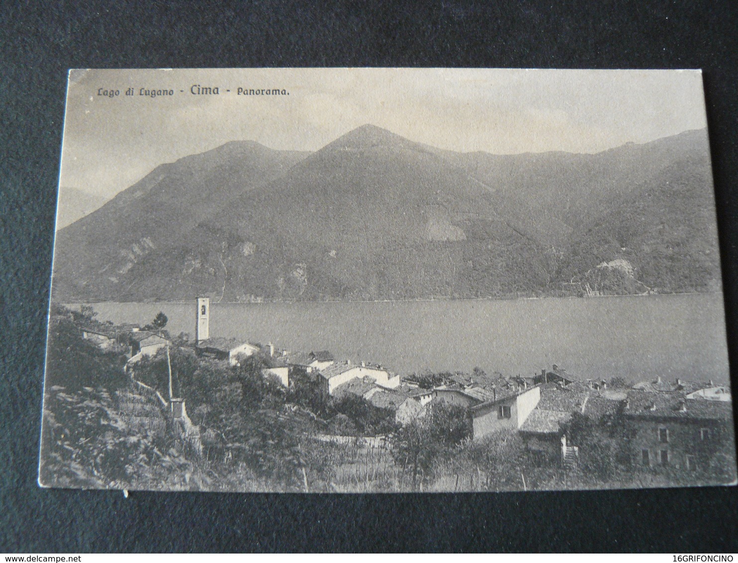 ANCIENT BEAUTIFUL NEW SMALL POSTCARD OF LAKE OF LUGANO " CIMA "..// BELLA E NUOVA DEL LAGO DI LUGANO - Lugano