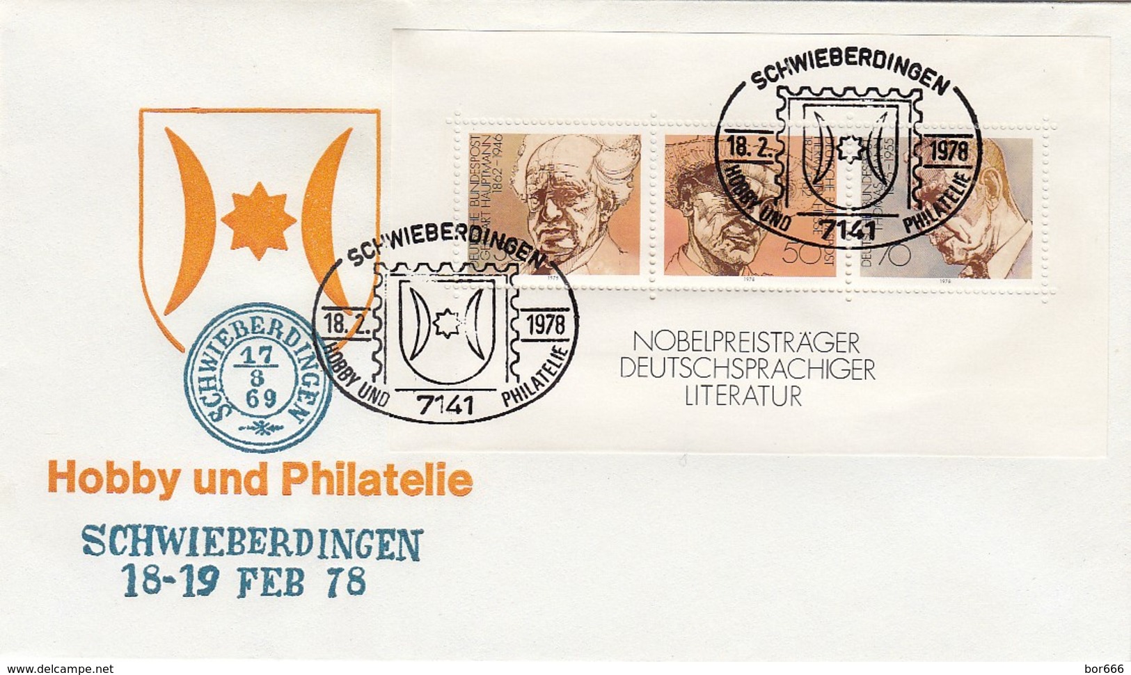 GOOD GERMANY Postal Cover 1978 - Nobel Price - Briefe U. Dokumente