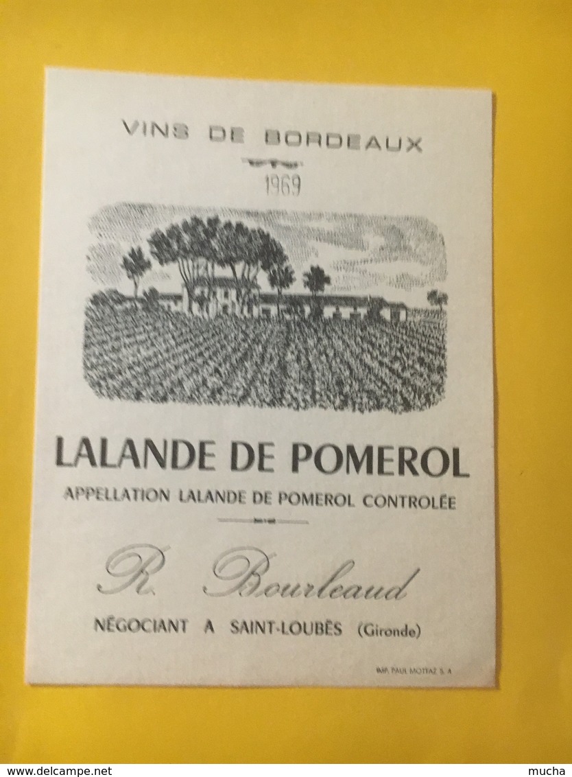 8223 _ Lalande De Pomerol 1969 - Bordeaux