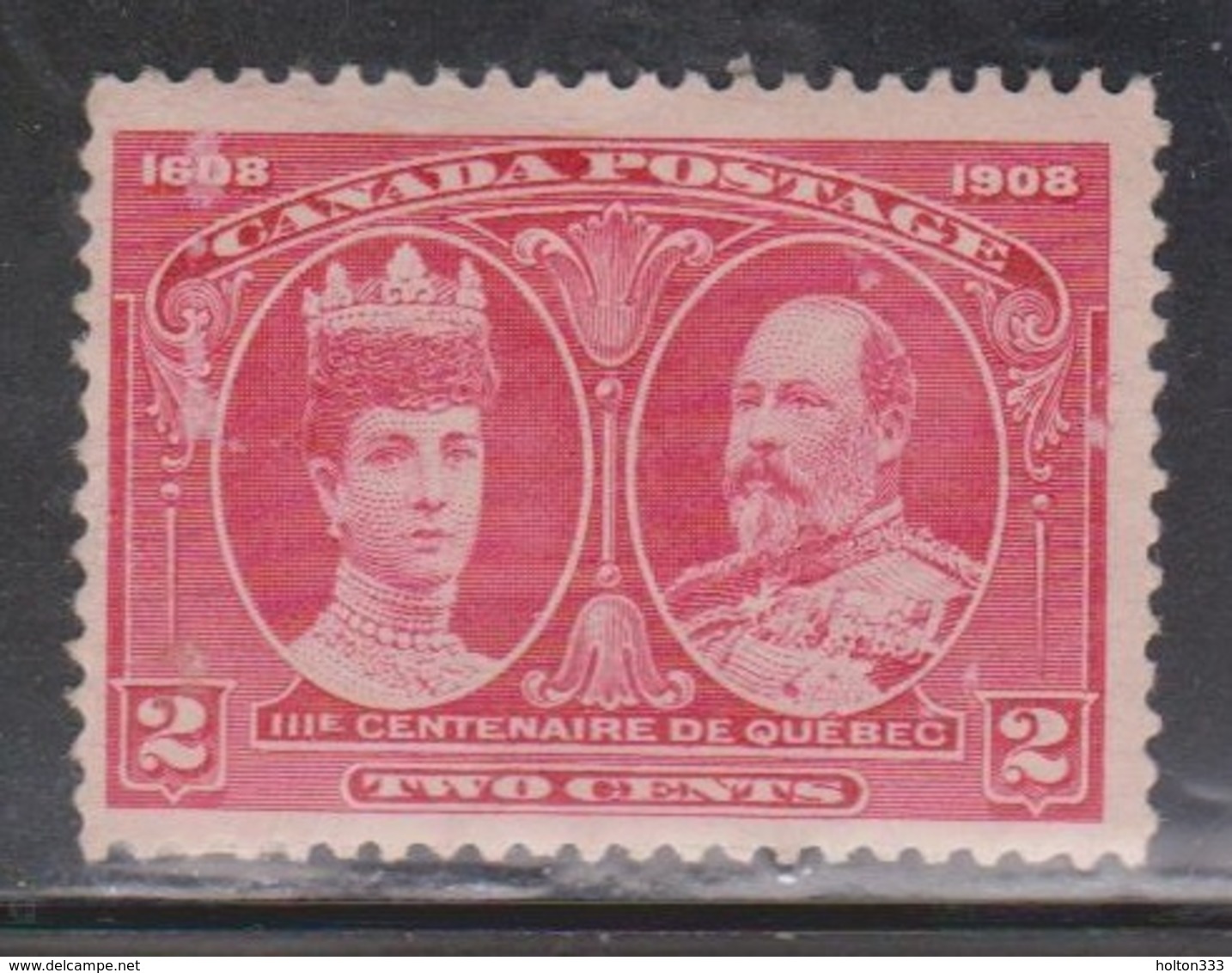 CANADA Scott # 98 MH - 300th Anniversary Of Quebec - Paper Adhesion - Oblitérés