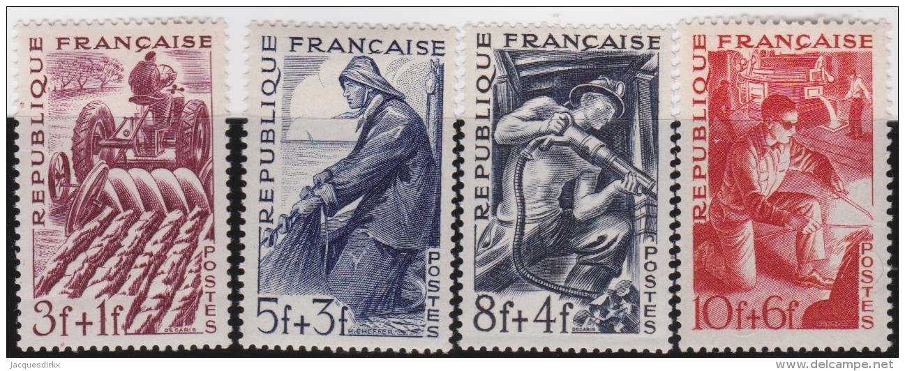 Frankrijk    .   Yvert     .   823/826     .    **      .     Postfris    .    /    .    MNH - Neufs