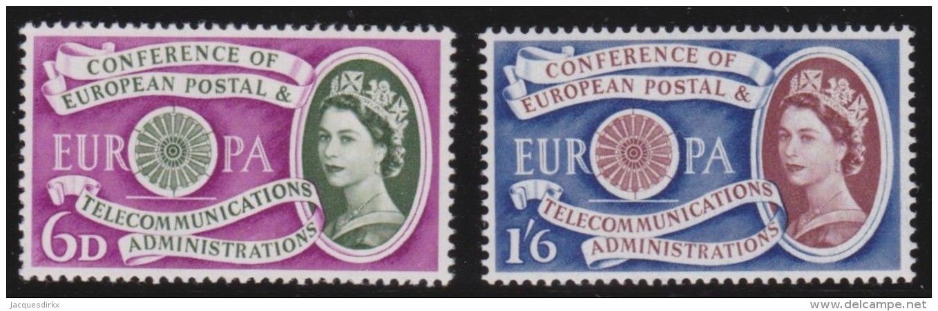 Engeland     .   Yvert     .   357/358   .    **      .     Postfris    .    /    .    MNH - Ongebruikt