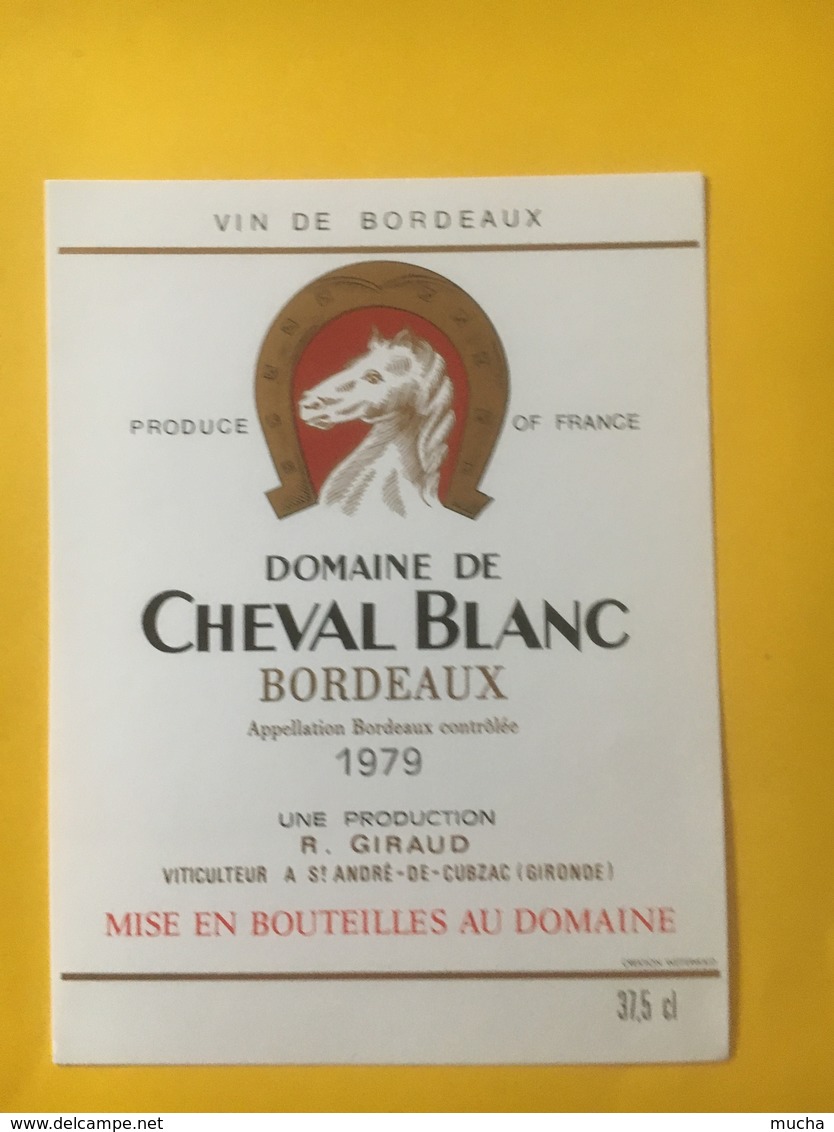 8238 - Domaine De Cheval Blanc 1979 - Bordeaux