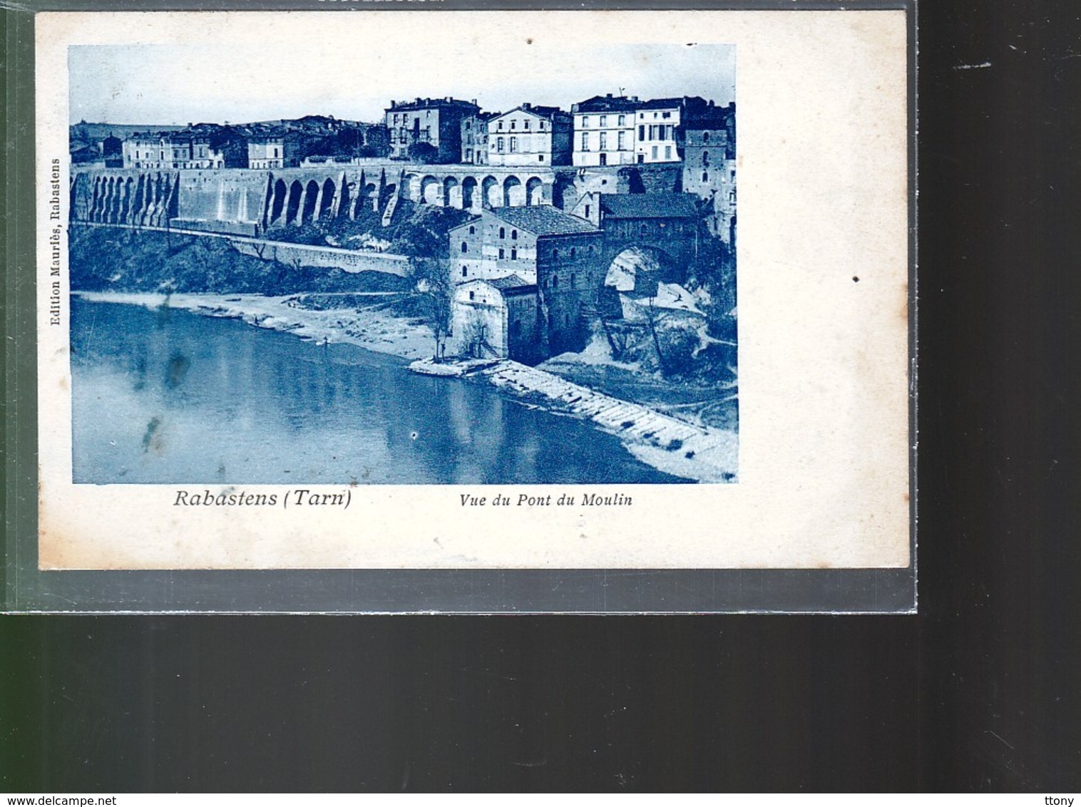 Cpa  :  Rabastens  Vue Du Pont Du Moulin    Carte écrite   Année 1915 - Rabastens