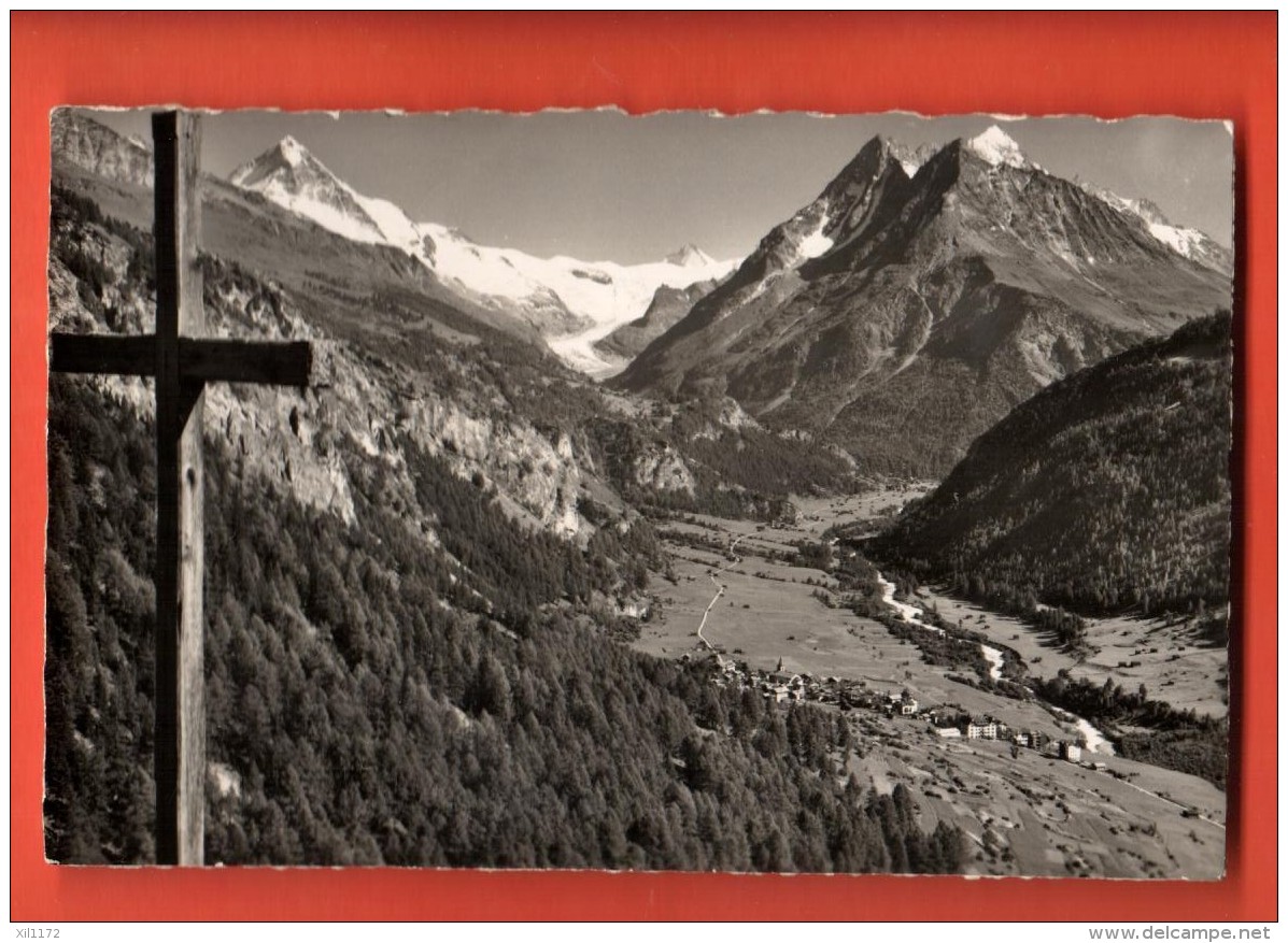 DA01-16 Val D'Hérens, Evolène.  La Dent Blanche, Les  Veisivi Et Le Perroc. Circulé En 1953, Gyger 9385 - Evolène