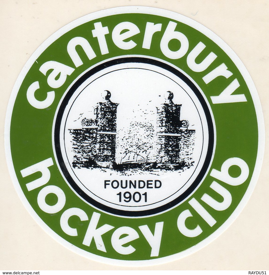 CANTERBURY HOCKEY CLUB - Autocollant - Other & Unclassified