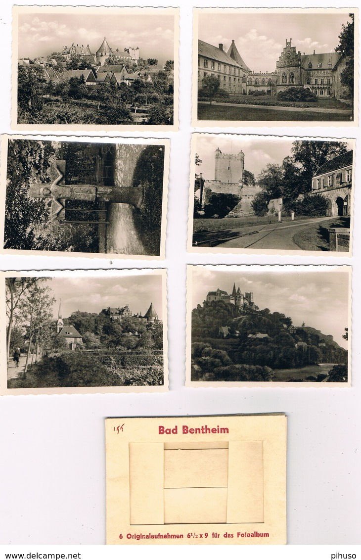 D-8436   BAD BENTHEIM : 6 Small Pictures ( Size 6,5 X 9 Cm) - Bad Bentheim