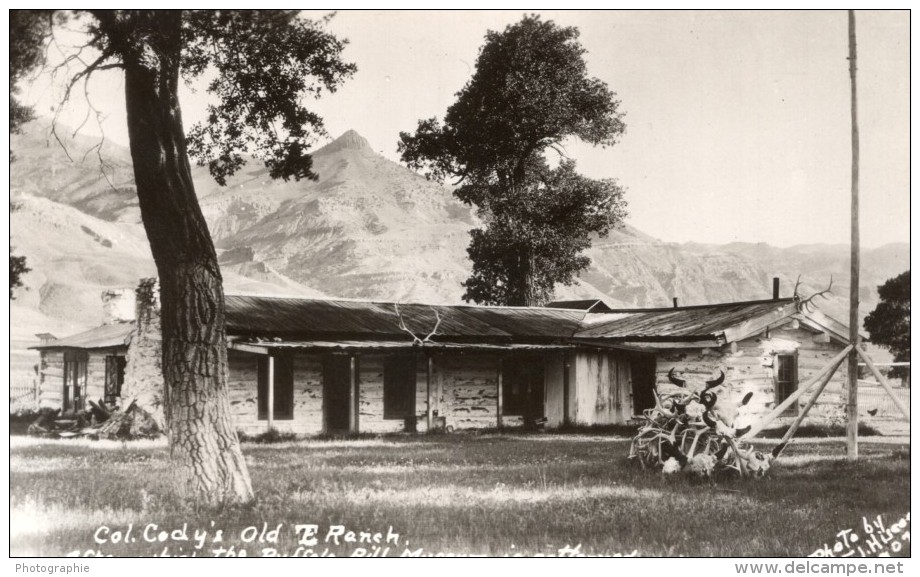 Wyoming Buffalo Bill Colonnel Cody Ranch Ancienne Carte Photo 1907 - Autres & Non Classés