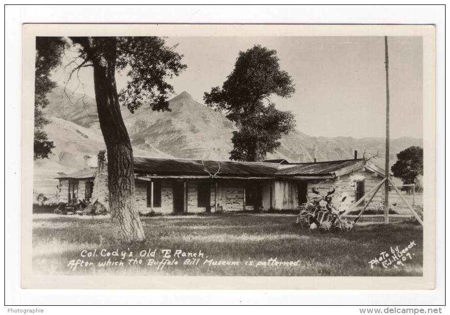 Wyoming Buffalo Bill Colonnel Cody Ranch Ancienne Carte Photo 1907 - Autres & Non Classés