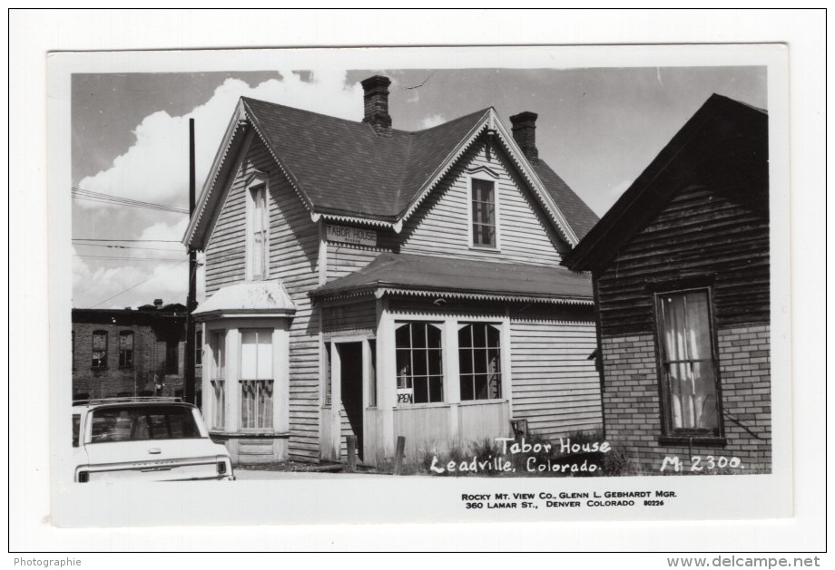 Colorado Leadville Tabor House Ancienne Carte Photo Vers 1960 - Autres & Non Classés