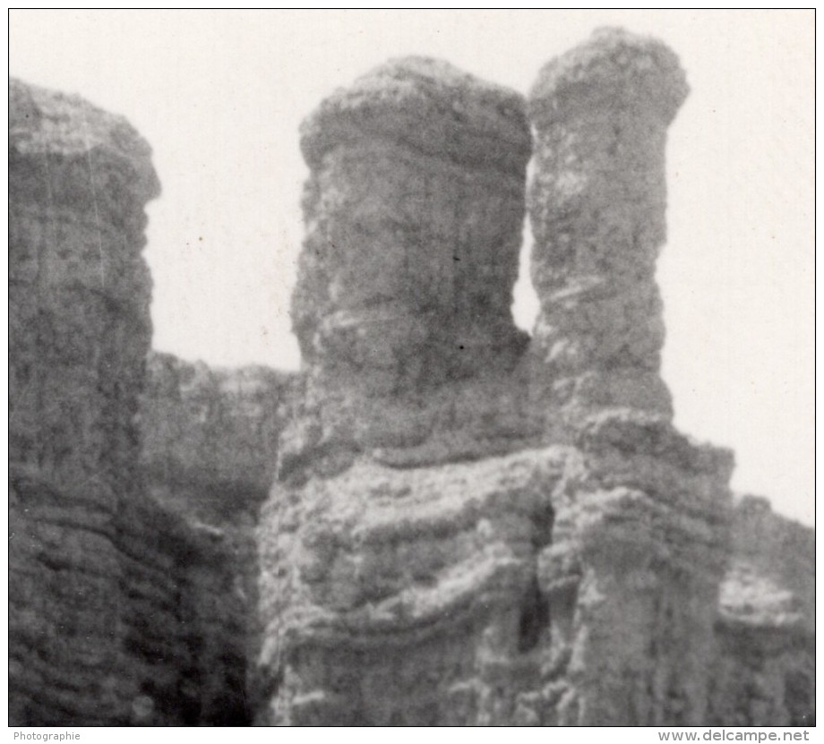 South Dakota Badlands National Park Castle Trail Carte Photo Canedy's Camera Shop 1940 - Autres & Non Classés