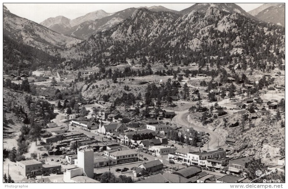 Colorado Estes Park Village De Montagne Ancienne Carte Photo Sanborn 1940's - Autres & Non Classés